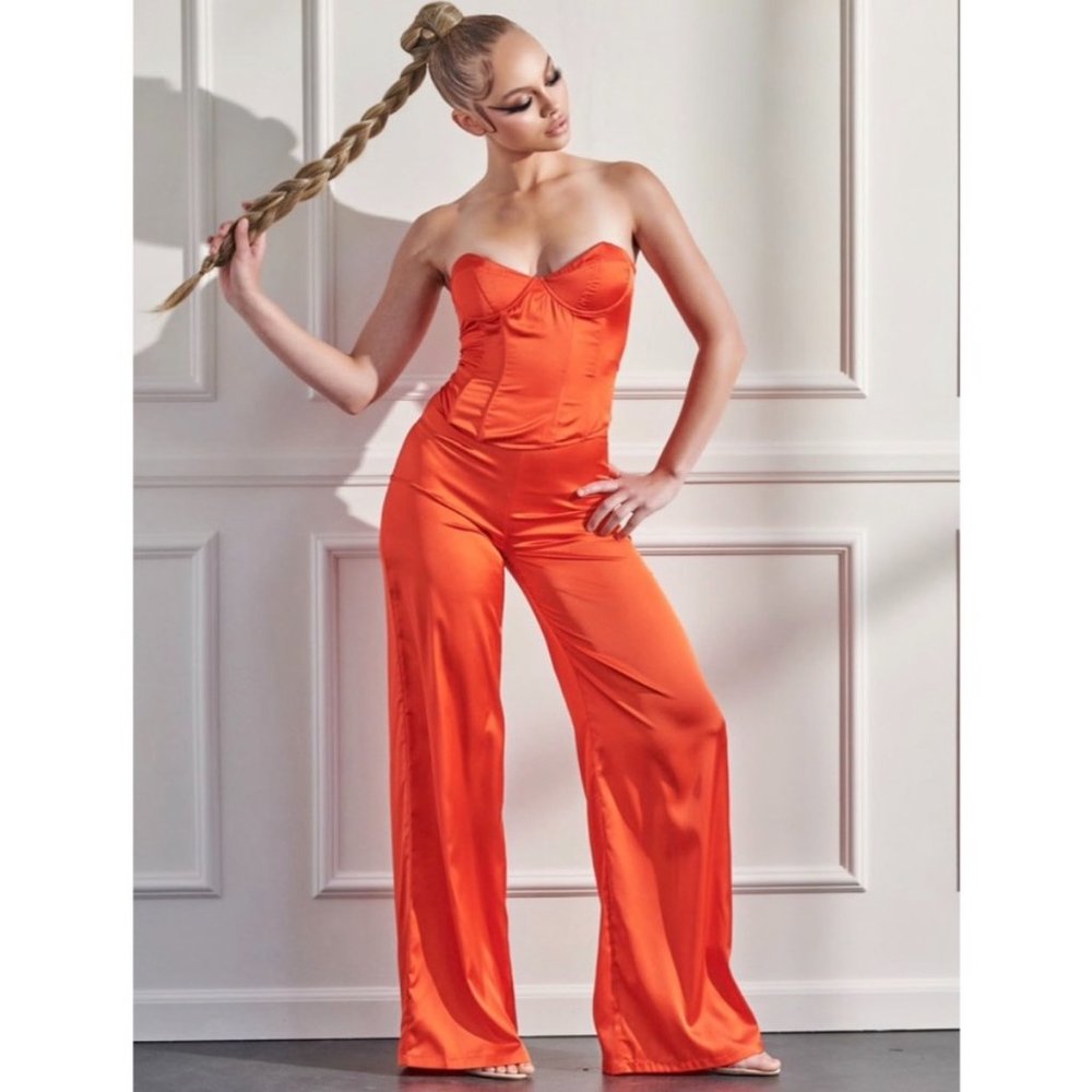 Satin Pant Set